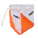 Souvenir O-flag 6x6x6cm - Orange / White